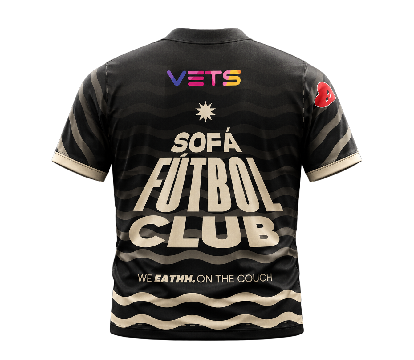 Jersey Sofá FC negro, espalda